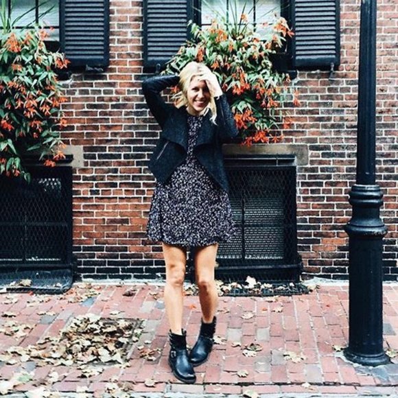 $389 Veronica Short Belted Cognac Leather Fringe Moto Vintage Combat Ankle Boot - Picture 4 of 15